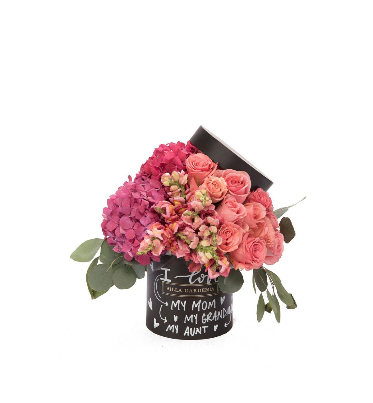 Bouquet con gardenia y flores eternas – Floreate
